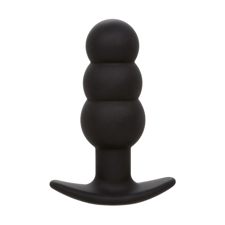 CALEXOTICS - ROCK BOTTOM PERLINE TAPPO ANALE 10 VIBRAZIONI SILICONE NERO